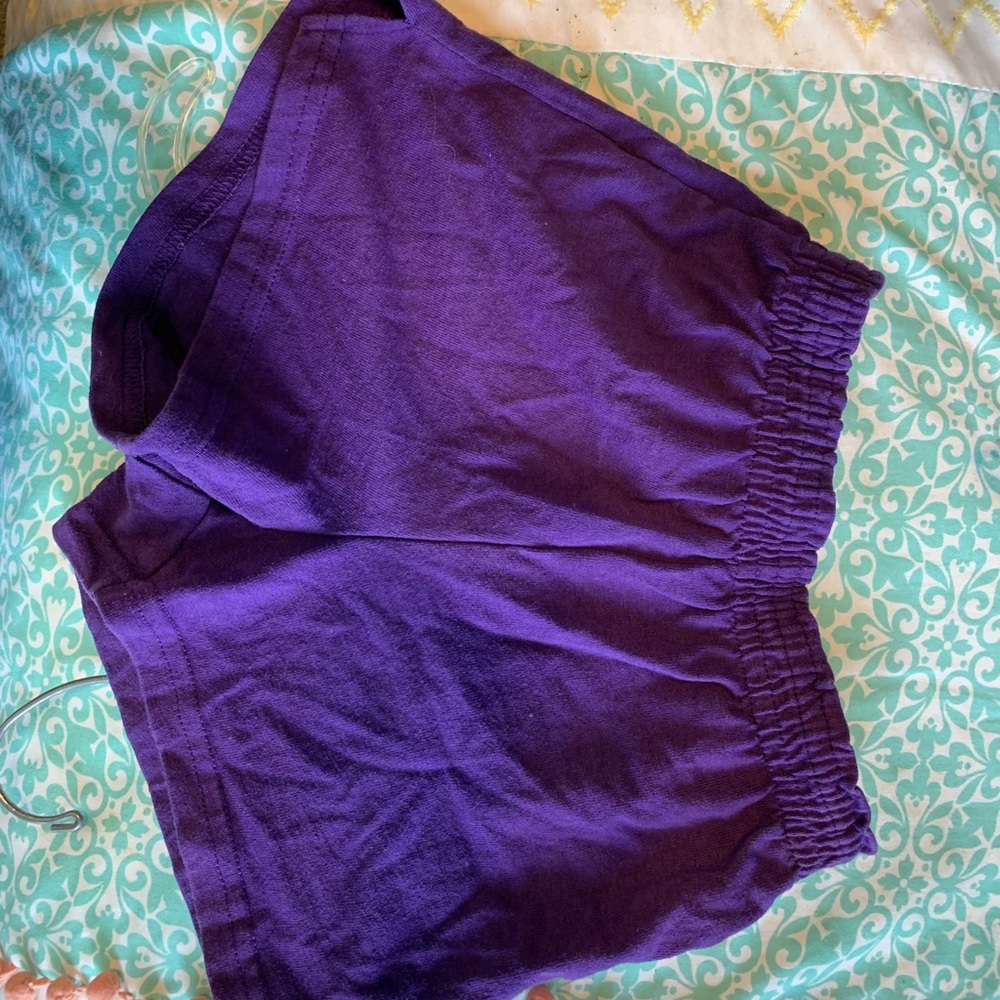 Purple soffee shorts